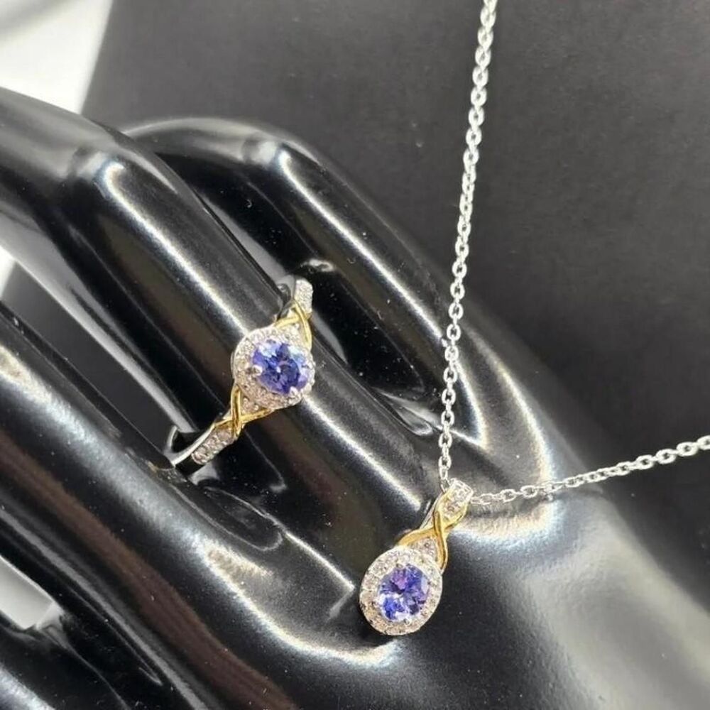 Jewelexcess Women's Blue and Silver Jewellery